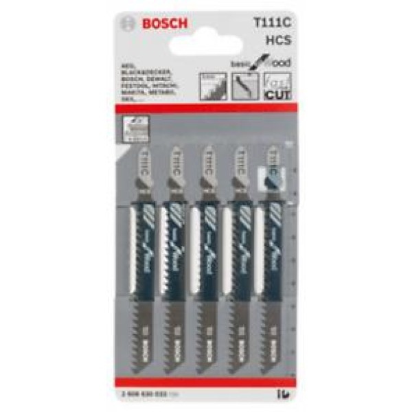 Нож за зеге Bosch T 111 C - 5 бр.